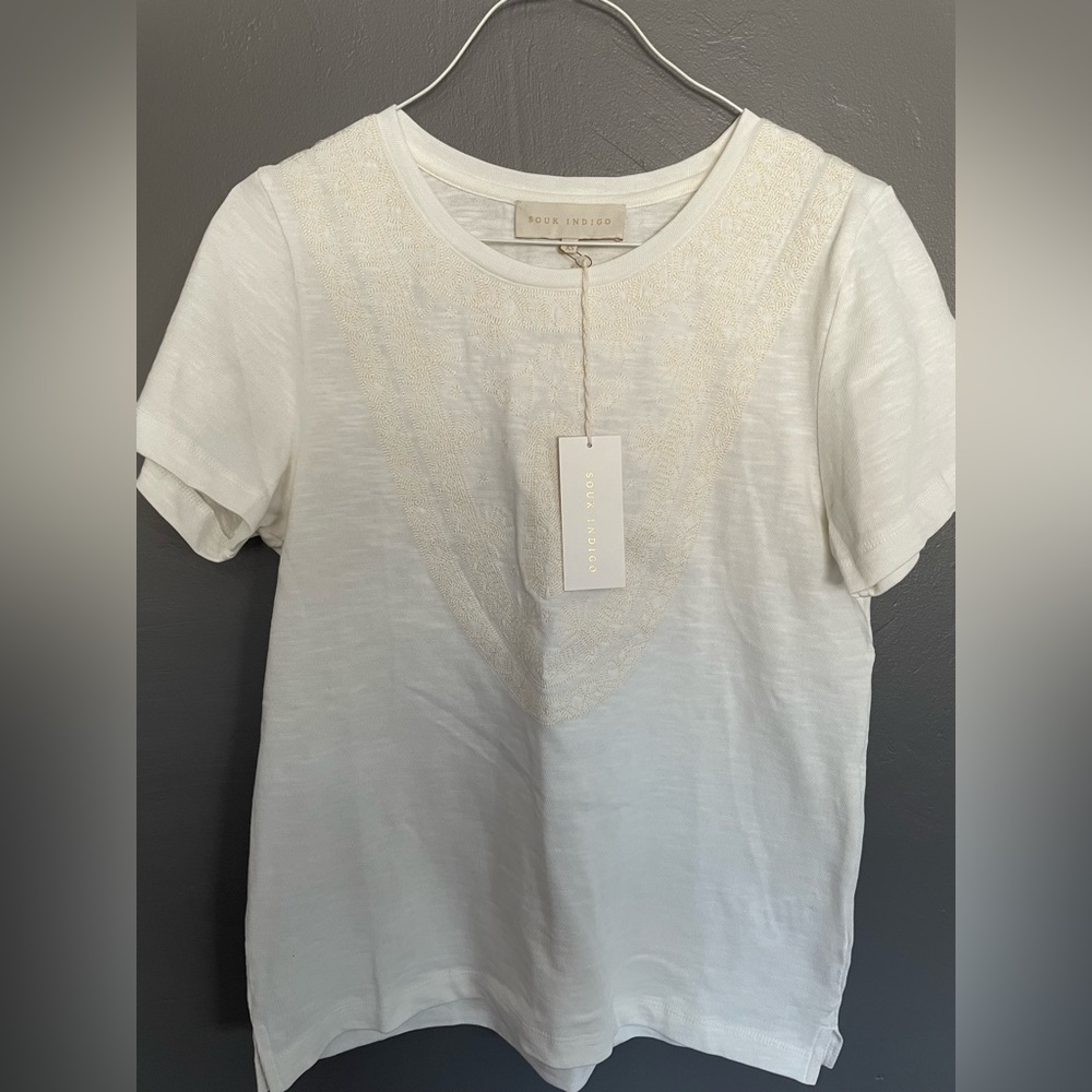 Souk Indigo NWT Women top.100 %cotton.size xs